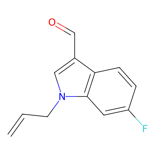 1-Allyl-6-fluoro-1H-indole-3-carbaldehyde structure