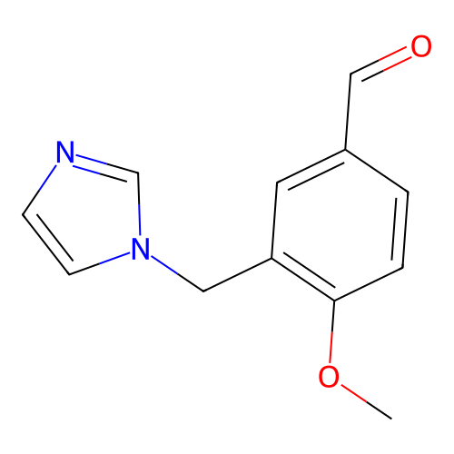 3-(1H-imidazol-1-ylmethyl)-4-methoxybenzaldehyde structure