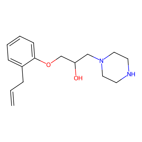 1-(2-Allyl-phenoxy)-3-piperazin-1-yl-propan-2-ol structure