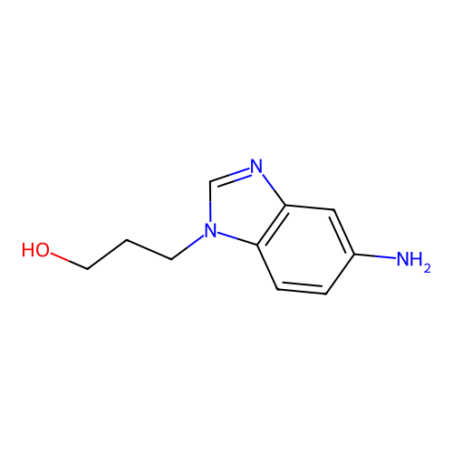 3-(5-Amino-1H-benzimidazol-1-YL)-1-propanol structure