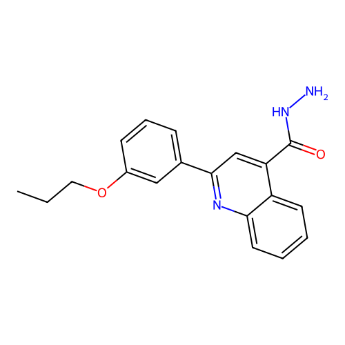 2-(3-Propoxyphenyl)quinoline-4-carbohydrazide structure