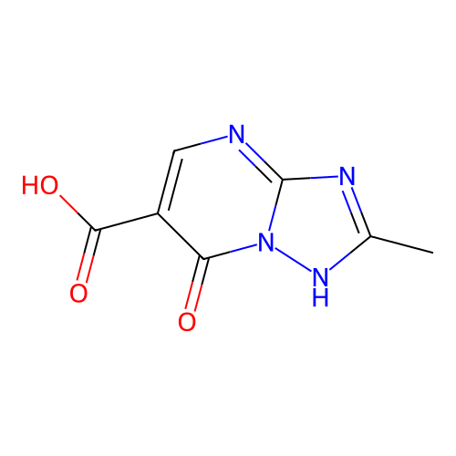 2-methyl-7-oxo-4H,7H-[1,2,4]triazolo[1,5-a]pyrimidine-6-carboxylic acid structure