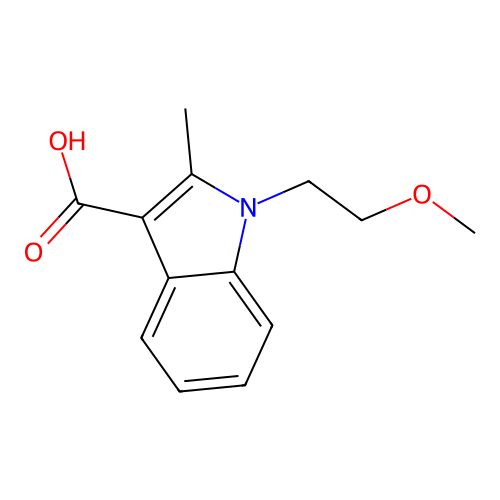 1-(2-Methoxy-ethyl)-2-methyl-1H-indole-3-carboxylic acid structure