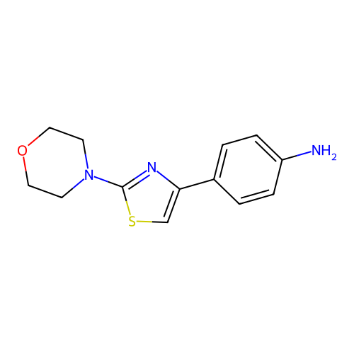 4-[2-(Morpholin-4-yl)-1,3-thiazol-4-yl]aniline structure