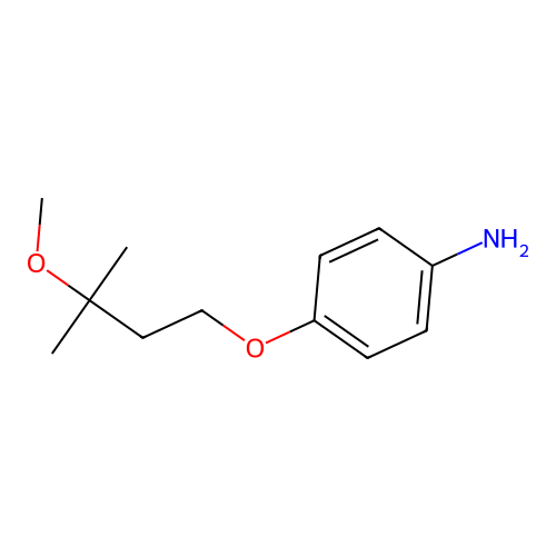 4-(3-Methoxy-3-methyl-butoxy)-phenylamine structure