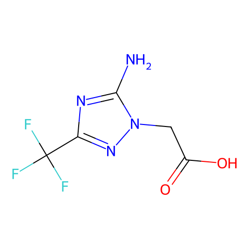 (5-Amino-3-trifluoromethyl-[1,2,4]triazol-1-yl)-acetic acid structure