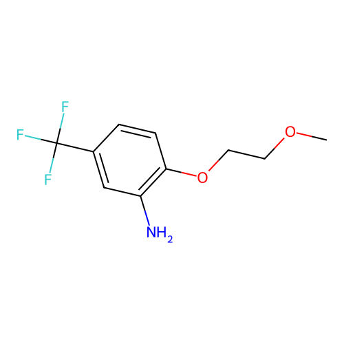 2-(2-Methoxyethoxy)-5-(trifluoromethyl)aniline structure
