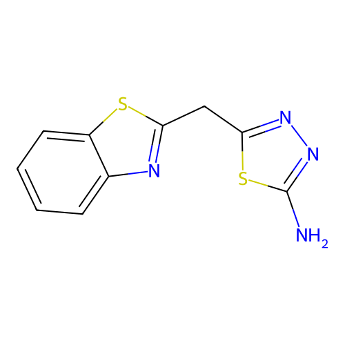 5-Benzothiazol-2-ylmethyl-[1,3,4]thiadiazol-2-ylamine structure