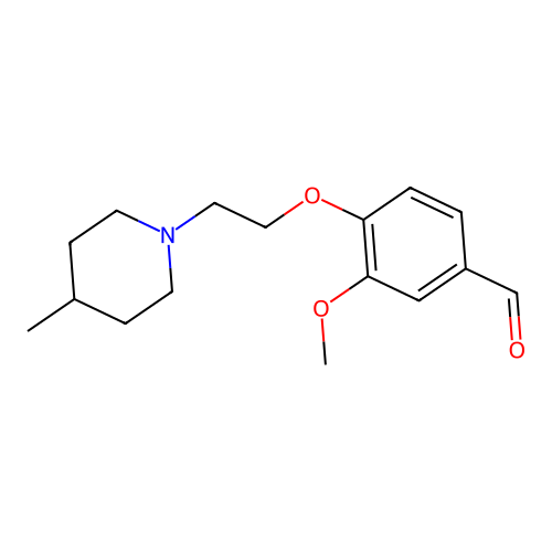 3-Methoxy-4-[2-(4-methyl-piperidin-1-yl)-ethoxy]-benzaldehyde structure