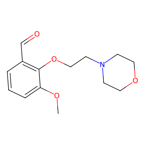 3-Methoxy-2-(2-morpholin-4-yl-ethoxy)-benzaldehyde structure