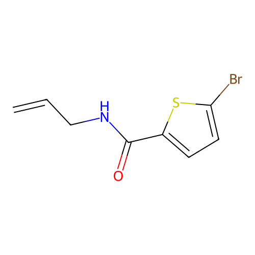 N-allyl-5-bromothiophene-2-carboxamide structure