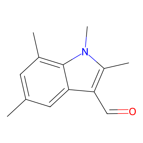 1,2,5,7-Tetramethyl-1H-indole-3-carbaldehyde structure
