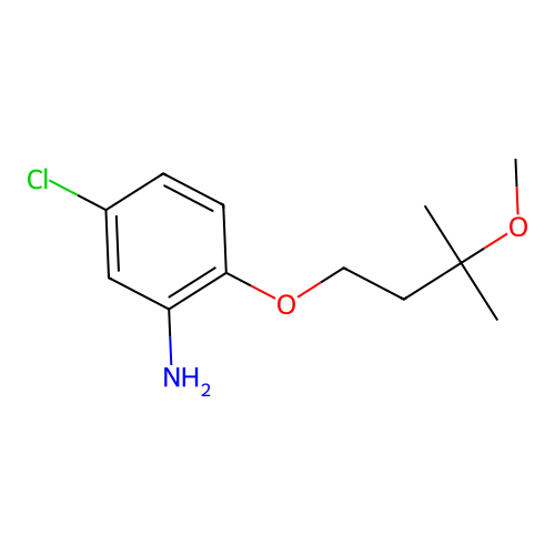 5-Chloro-2-(3-methoxy-3-methyl-butoxy)-phenylamine structure
