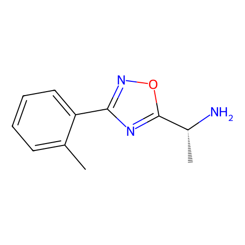 (1R)-1-[3-(2-methylphenyl)-1,2,4-oxadiazol-5-yl]ethanamine structure