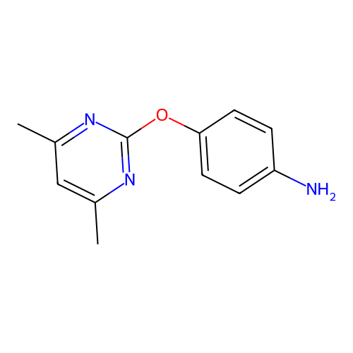 4-((4,6-Dimethylpyrimidin-2-yl)oxy)aniline structure