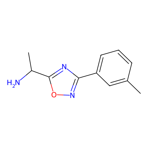 1-(3-m-Tolyl-[1,2,4]oxadiazol-5-yl)-ethylamine structure
