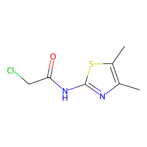 2-chloro-N-(dimethyl-1,3-thiazol-2-yl)acetamide structure