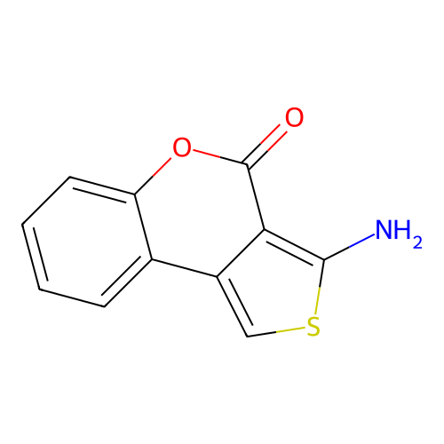 3-Amino-4H-thieno[3,4-c]chromen-4-one structure