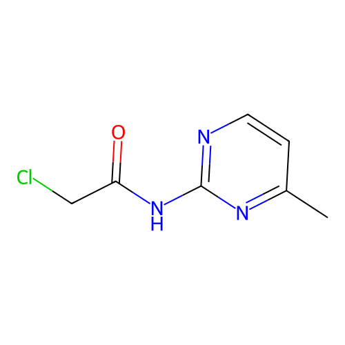 2-chloro-N-(4-methylpyrimidin-2-yl)acetamide structure