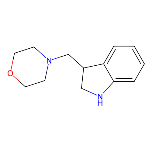 3-Morpholin-4-ylmethyl-2,3-dihydro-1H-indole structure