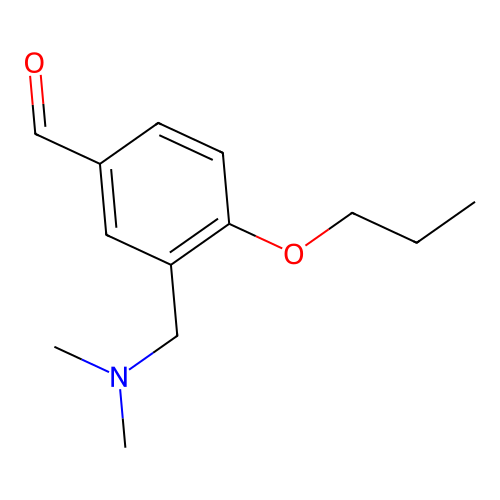 3-Dimethylaminomethyl-4-propoxy-benzaldehyde structure