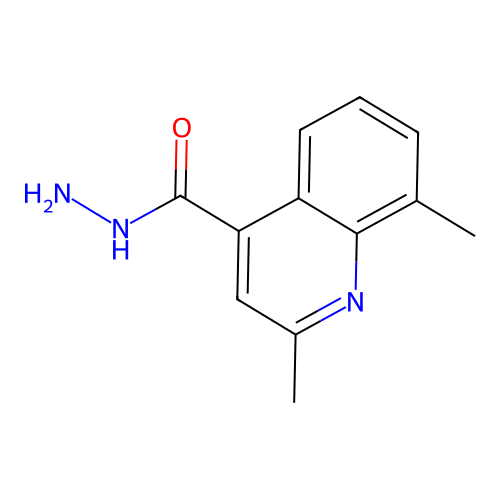 2,8-Dimethylquinoline-4-carbohydrazide structure