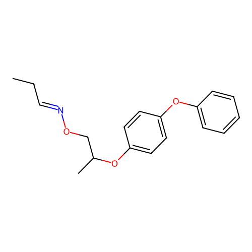 (E)-N-[2-(4-phenoxyphenoxy)propoxy]propan-1-imine structure