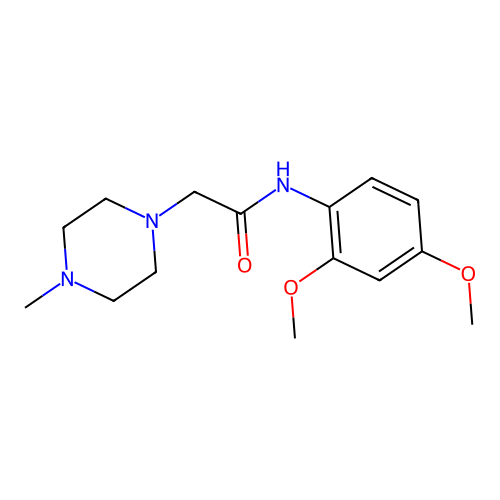 N-(2,4-dimethoxyphenyl)-2-(4-methylpiperazin-1-yl)acetamide structure