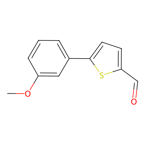5-(3-Methoxyphenyl)-2-thiophenecarboxaldehyde structure