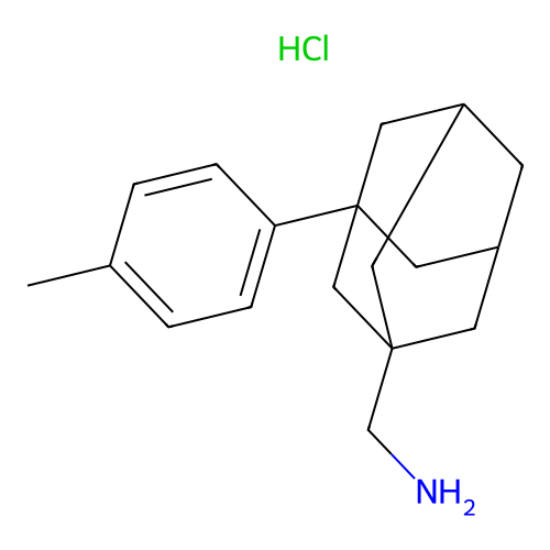((1s,3r,5R,7S)-3-(p-tolyl)adamantan-1-yl)methanamine hydrochloride structure