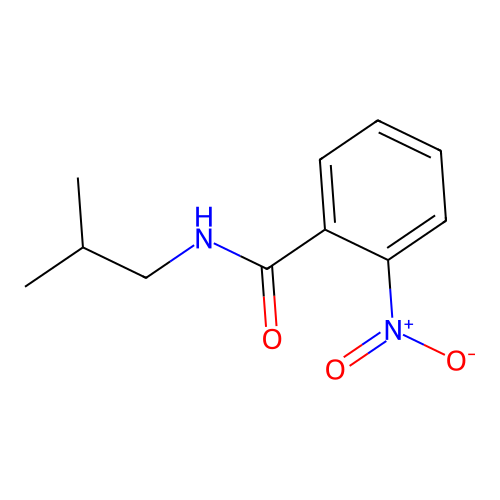 Benzamide, N-(2-methylpropyl)-2-nitro- structure