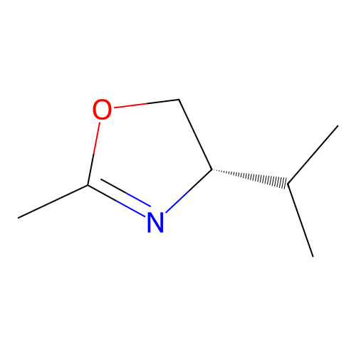 4-(S)-isopropyl-2-methyloxazoline structure