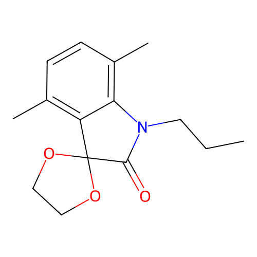 4',7'-Dimethyl-1'-propylspiro[1,3-dioxolane-2,3'-indole]-2'-one structure