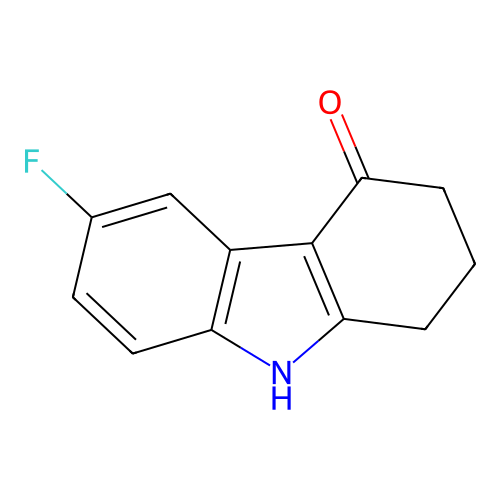 6-fluoro-1,2,3,9-tetrahydro-4H-carbazol-4-one structure