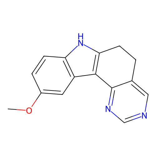 10-methoxy-6,7-dihydro-5H-pyrimido[5,4-c]carbazole structure