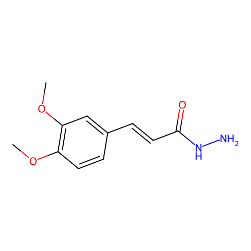 3-(3,4-Dimethoxyphenyl)prop-2-enehydrazide structure