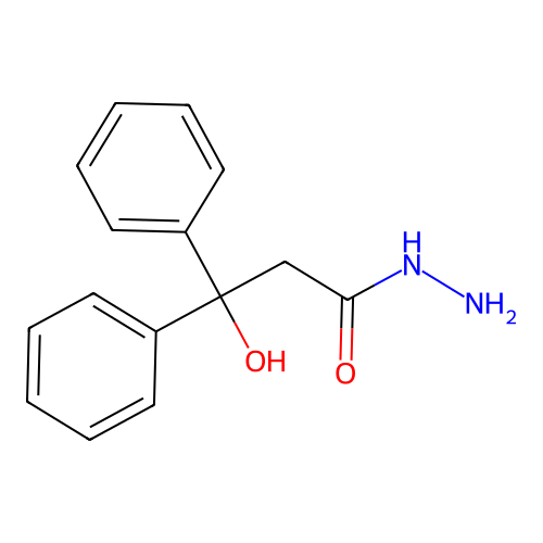 3-Hydroxy-3,3-diphenylpropanehydrazide structure
