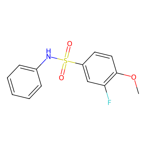3-fluoro-4-methoxy-N-phenylbenzenesulfonamide structure