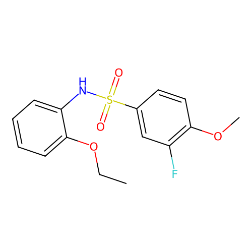 N-(2-ethoxyphenyl)-3-fluoro-4-methoxybenzenesulfonamide structure