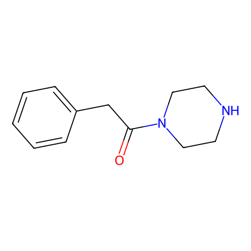1-(Phenylacetyl)piperazine structure