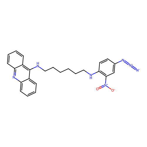 N-9-Acridinyl-N'-(4-azido-2-nitrophenyl)-1,6-hexanediamine structure