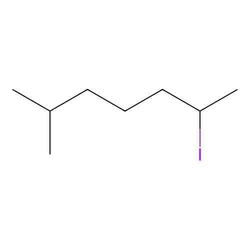 2-Iodo-6-methylheptane structure