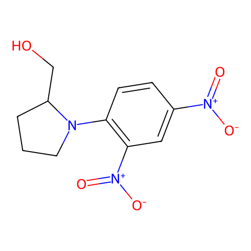 2-Pyrrolidinemethanol, 1-(2,4-dinitrophenyl)- structure