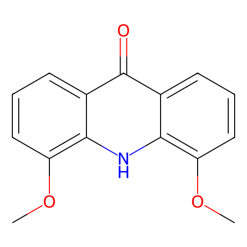 4,5-dimethoxy-10H-acridin-9-one structure