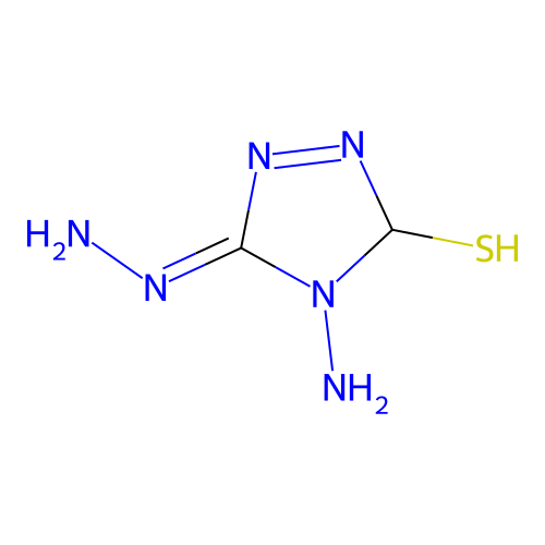 (Z)-4-Amino-5-hydrazono-4,5-dihydro-3H-1,2,4-triazole-3-thiol structure