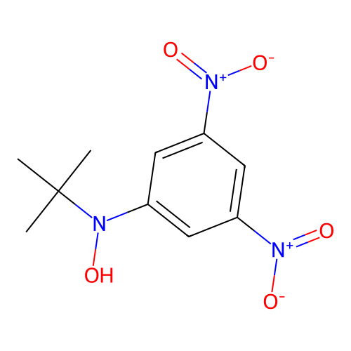 Benzenamine, N-(1,1-dimethylethyl)-N-hydroxy-3,5-dinitro- structure