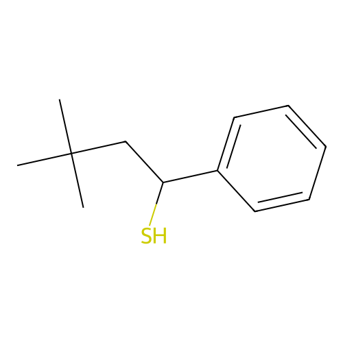 3,3-Dimethyl-1-phenylbutane-1-thiol structure