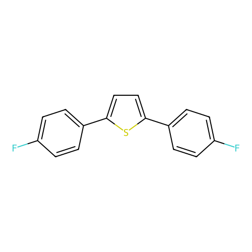 2,5-Bis(4-fluorophenyl)thiophene structure