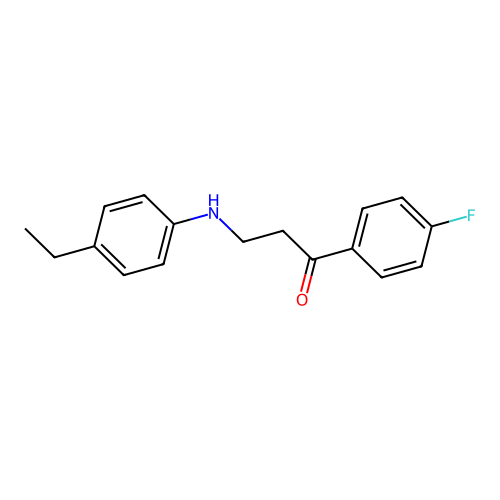 3-(4-Ethylanilino)-1-(4-fluorophenyl)-1-propanone structure