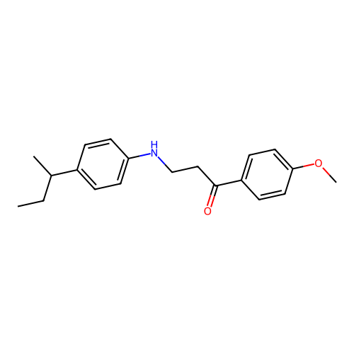 3-[4-(Sec-butyl)anilino]-1-(4-methoxyphenyl)-1-propanone structure